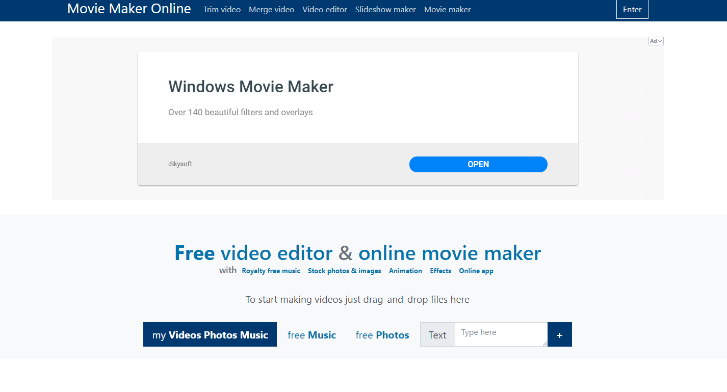online movie maker free no download