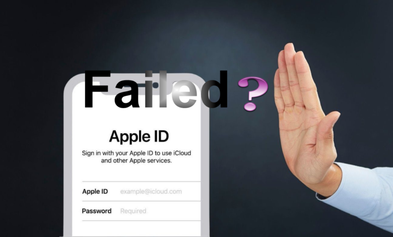 Apple ID verification failed