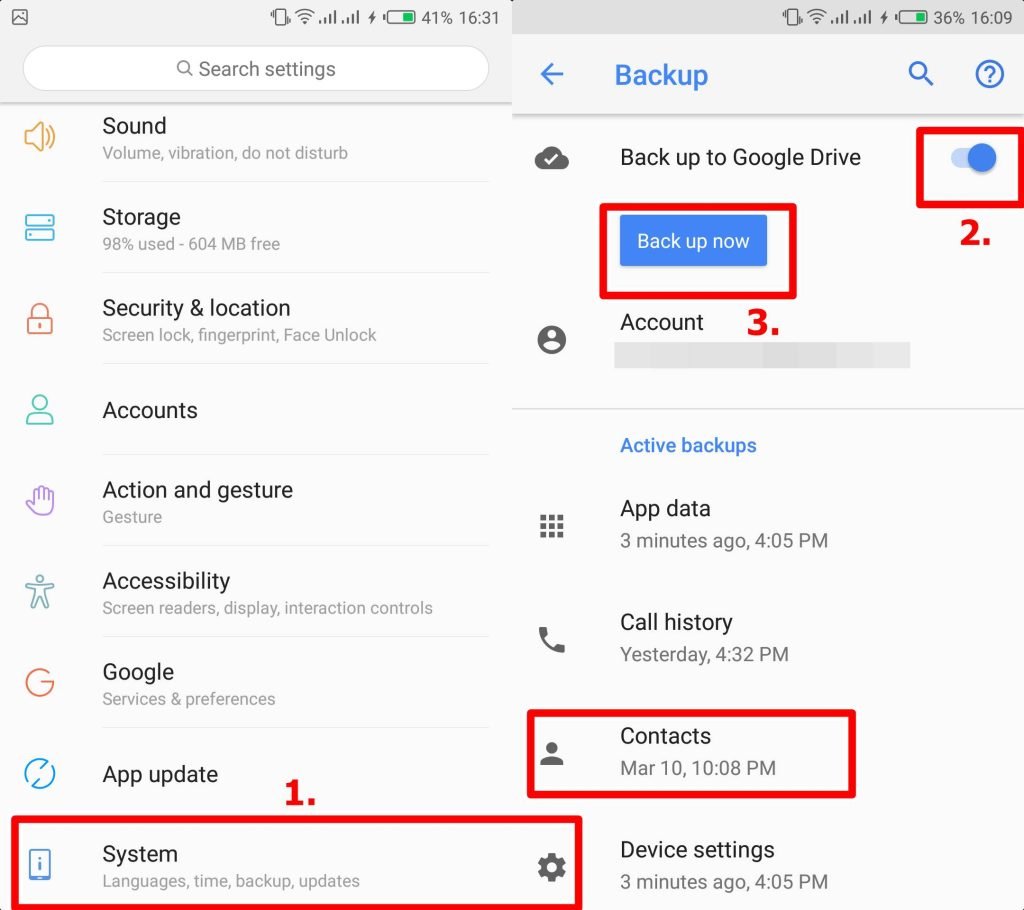  Restore Contacts from Google