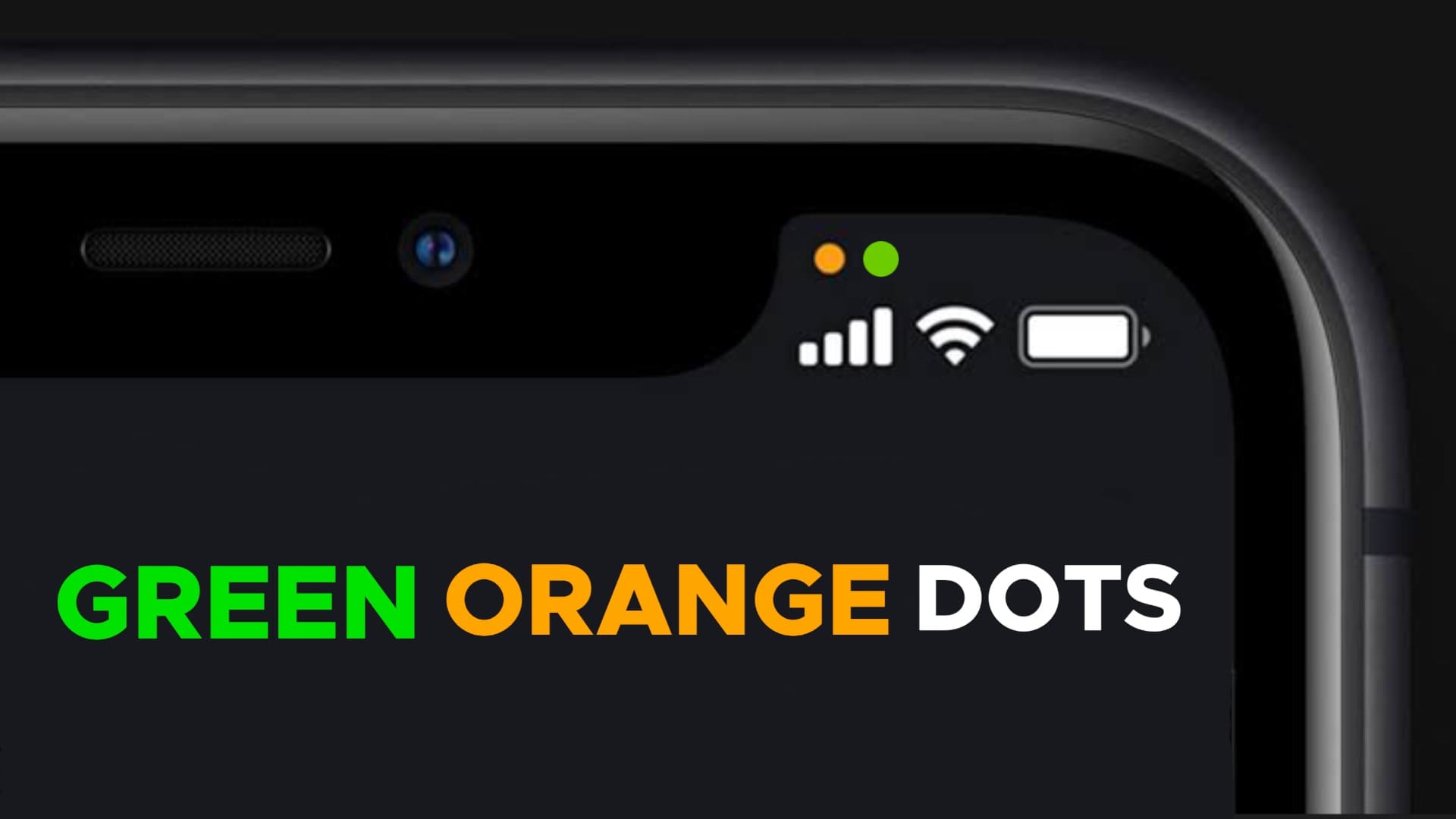 iPhone's Orange Dot or Green