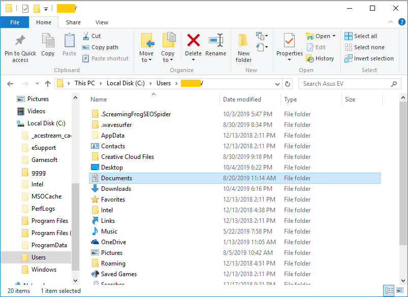 Hidden Folder in Laptop