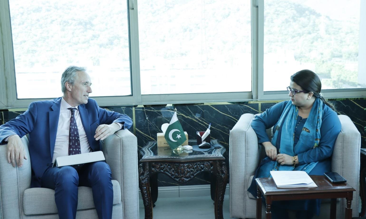 World Bank calls on Minister of State for IT Shaza Fatima