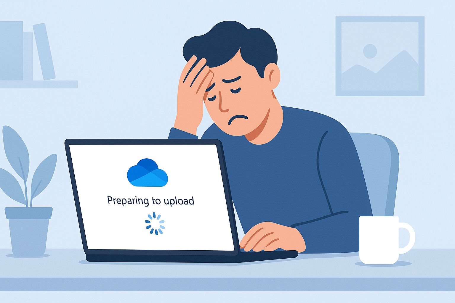 Fix OneDrive Stuck on Preparing to Upload