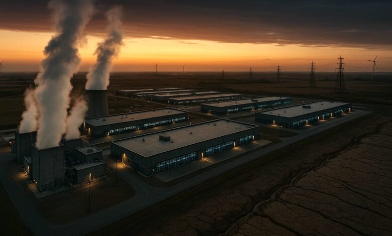 How AI Data Centers Are Quietly Taking Over the World’s Land, Water, and Energy