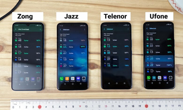 Zong vs Jazz vs Telenor vs Ufone Internet Comparison