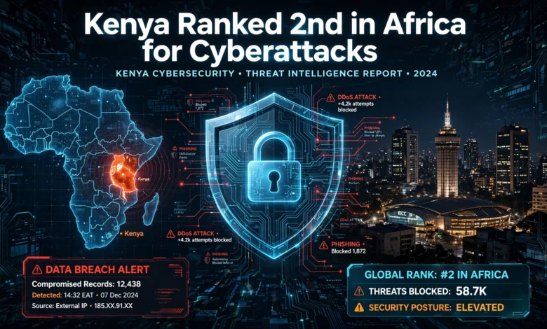Kenya Ranked 2nd in Africa for Cyberattacks